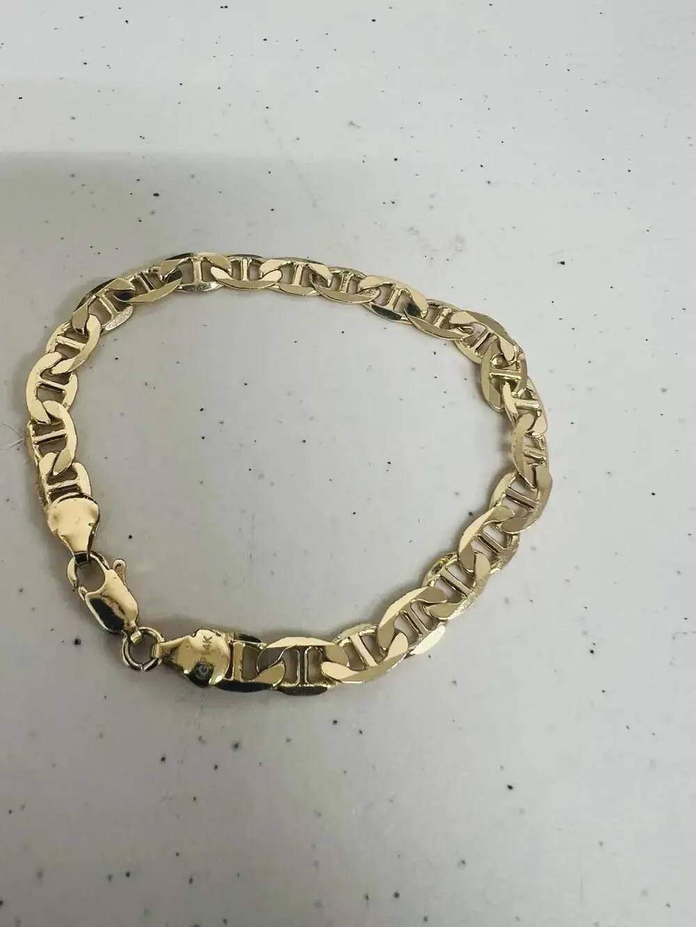 Mariner Link Chain Bracelet 14K Gold Plated Yellow Gold Jewelry